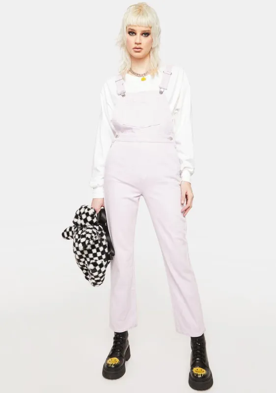 Lavender Original Denim Overalls sold by Dolls Kill