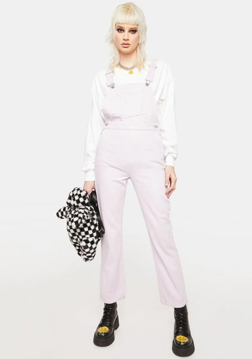 Lavender Original Denim Overalls sold by Dolls Kill