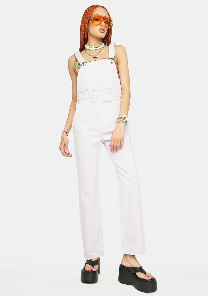 Lavender Original Denim Overalls sold by Dolls Kill product image thumbnail 5