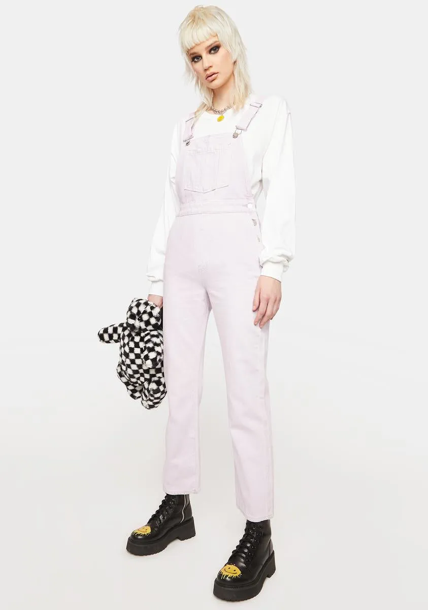 Lavender Original Denim Overalls sold by Dolls Kill product image thumbnail 3