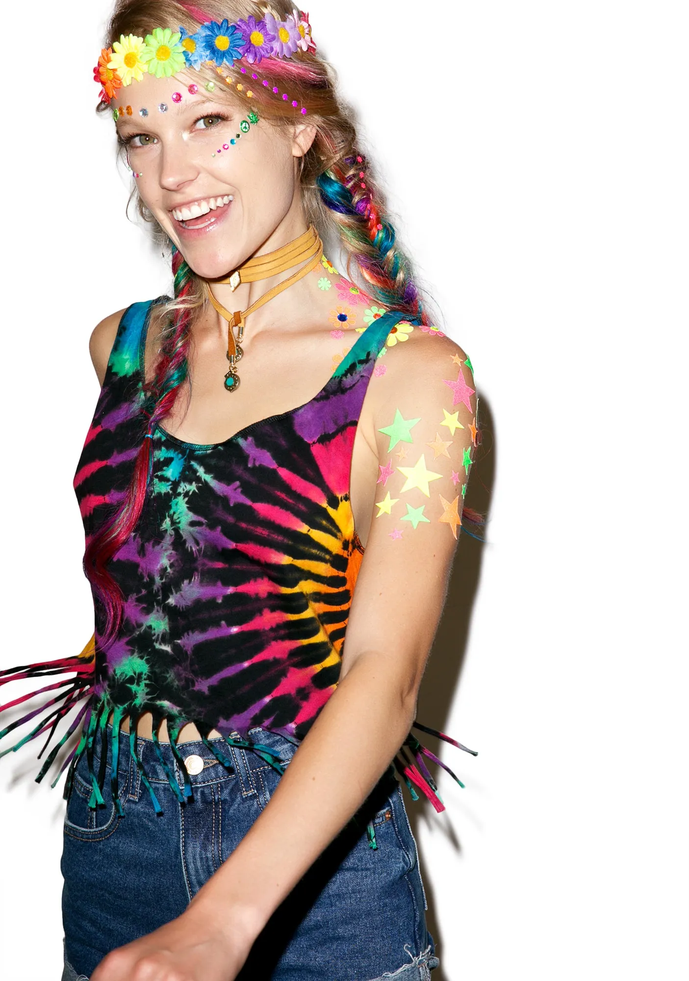 Electric Love Crop Top sold by Dolls Kill product image thumbnail 3