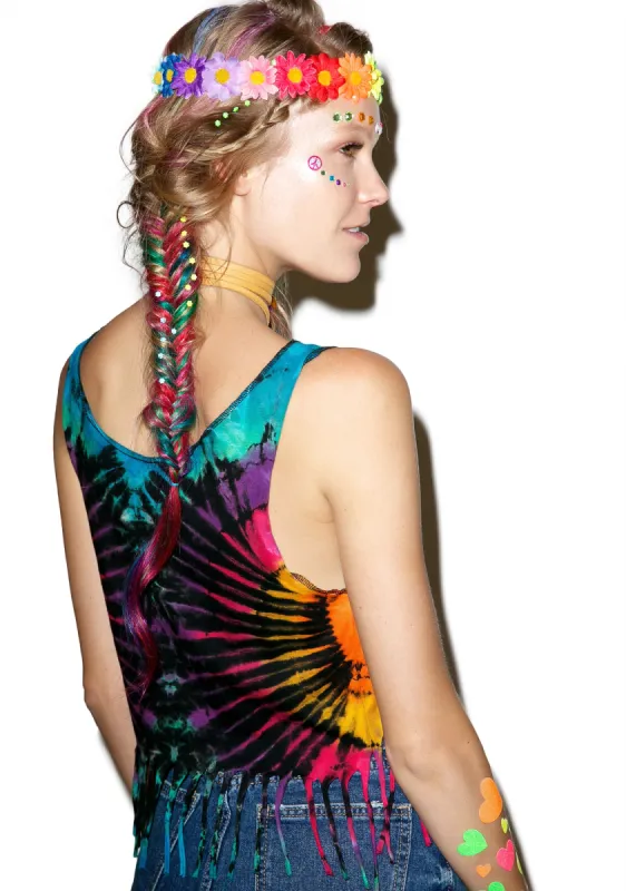 Electric Love Crop Top sold by Dolls Kill