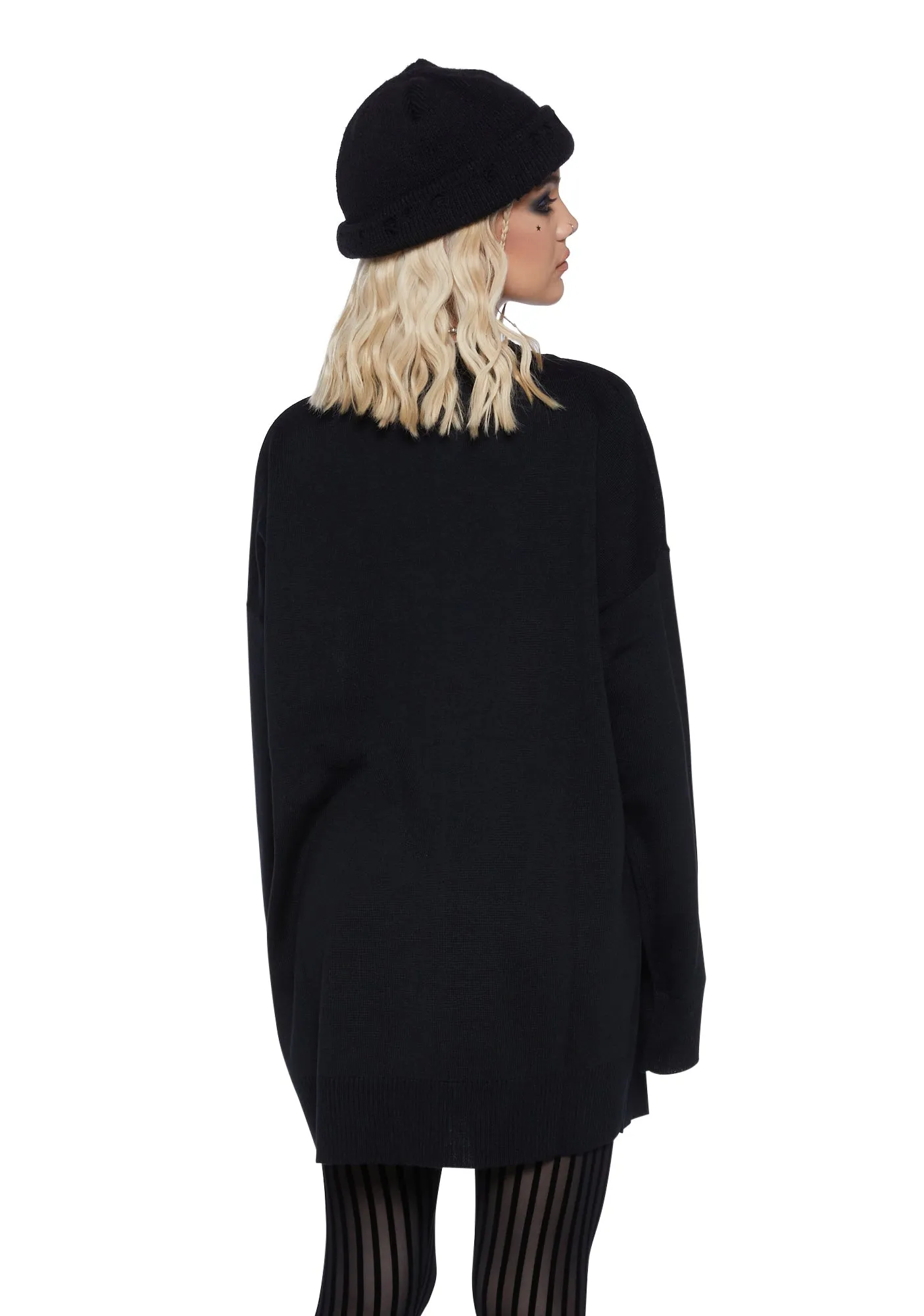 Familiar Kitty Knit Sweater sold by Dolls Kill product image thumbnail 4