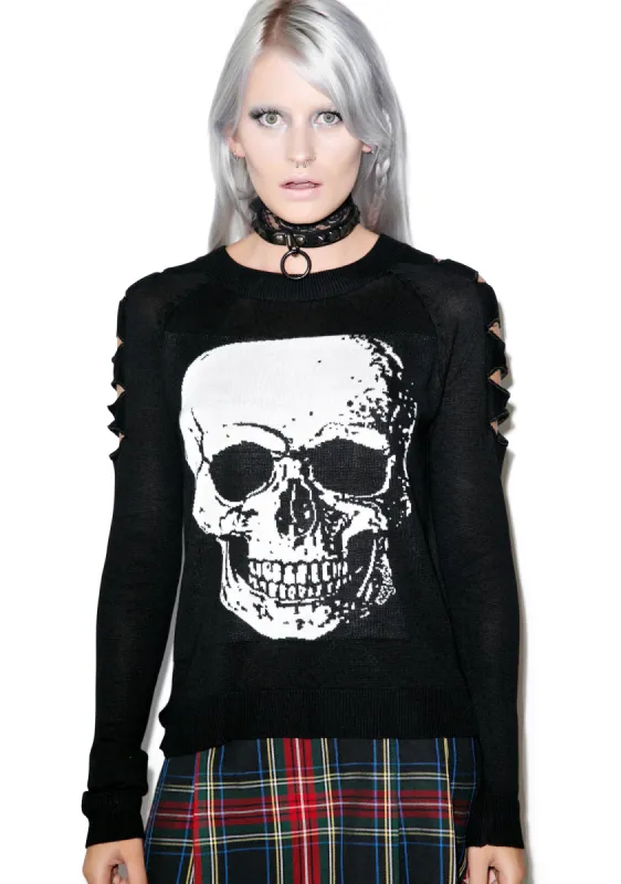 The Upper Cut Sweater sold by Dolls Kill