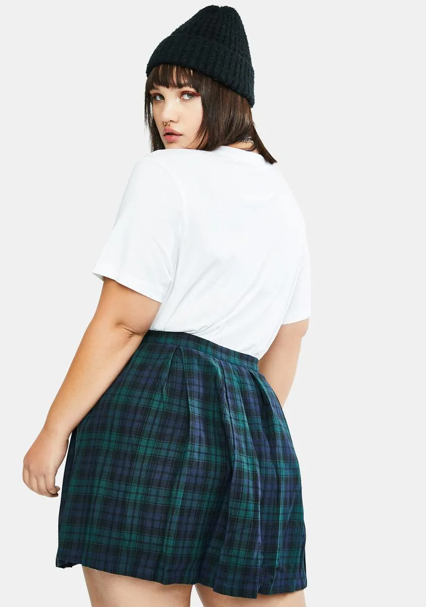 Her High School Hexes Plaid Pleated Skirt sold by Dolls Kill product image thumbnail 4