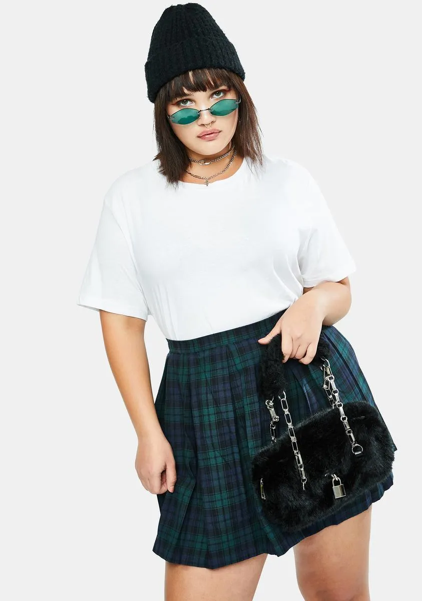 Her High School Hexes Plaid Pleated Skirt sold by Dolls Kill product image thumbnail 2