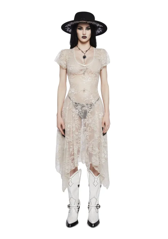 Dearly Departed Lace Dress sold by Dolls Kill
