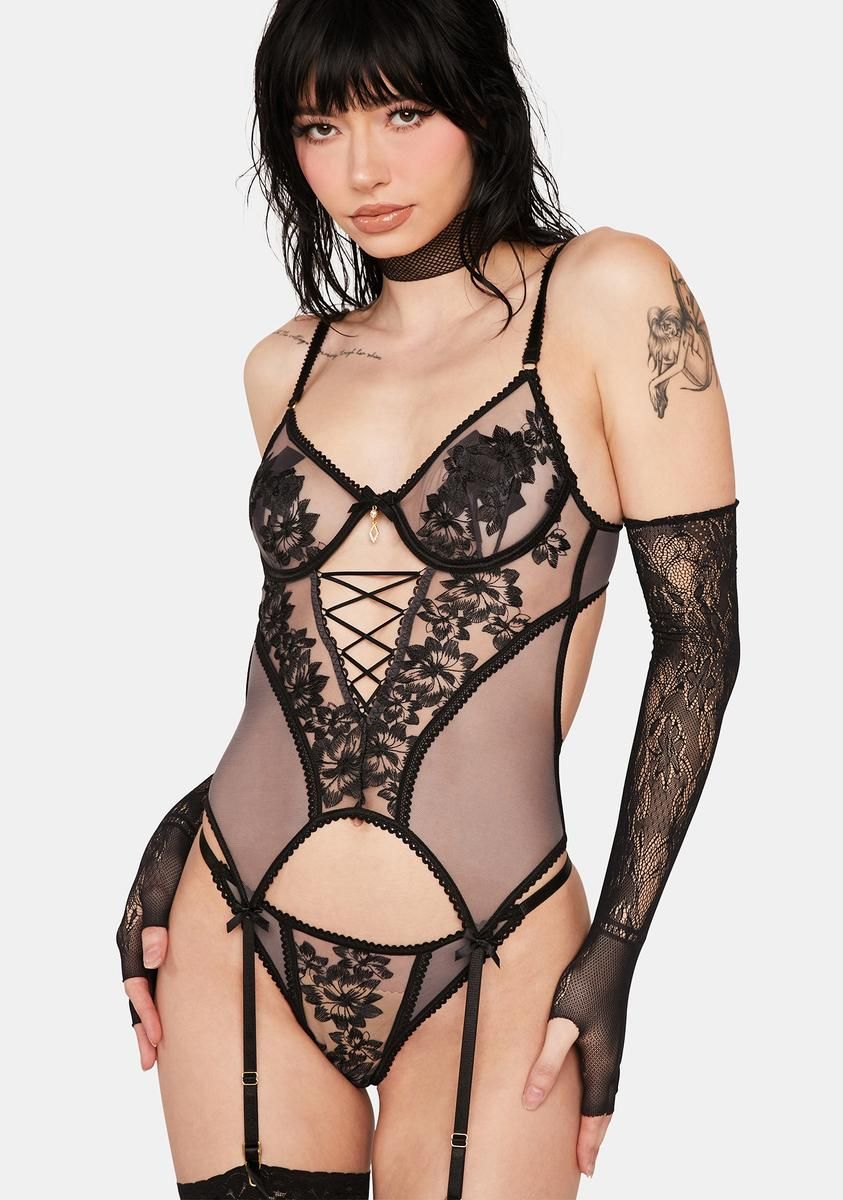 Yes I'm Spoiled 3-Piece Lingerie Set sold by Dolls Kill