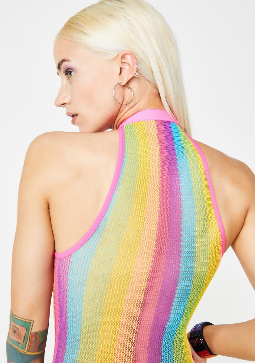 Unicorn Livin' Rainbow Bodysuit sold by Dolls Kill product image thumbnail 4