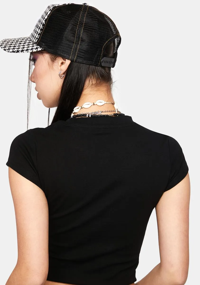 Thinking Of You Crop Tee sold by Dolls Kill product image thumbnail 4