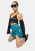 Butterfly Bloom Blue Wren Mini Skirt sold by Dolls Kill