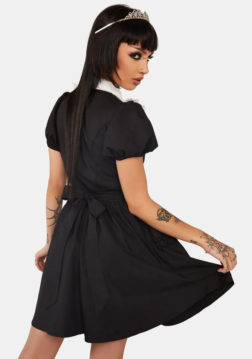 The Princess Comes Across Contrast Ruffle Collar Dress sold by Dolls Kill product image thumbnail 4