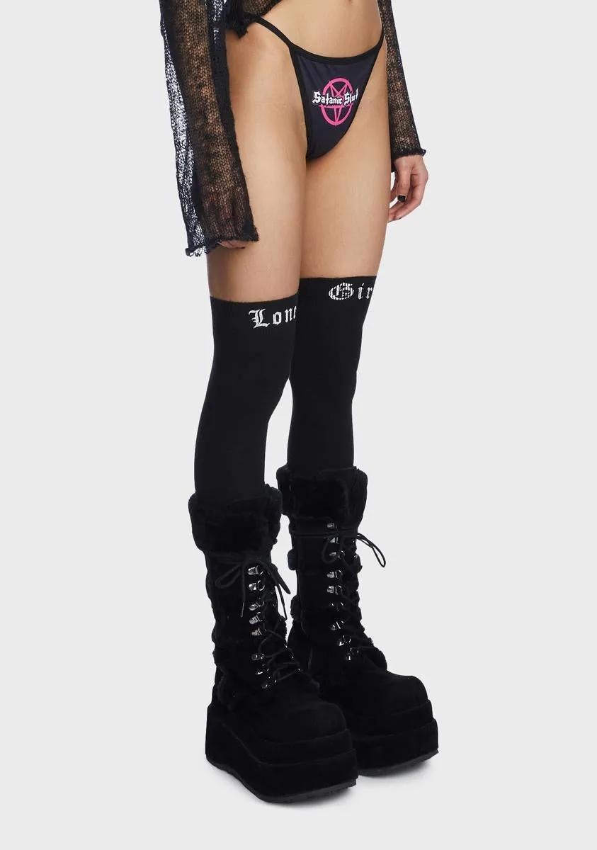 Satanic Slut Graphic Thong sold by Dolls Kill product image thumbnail 2