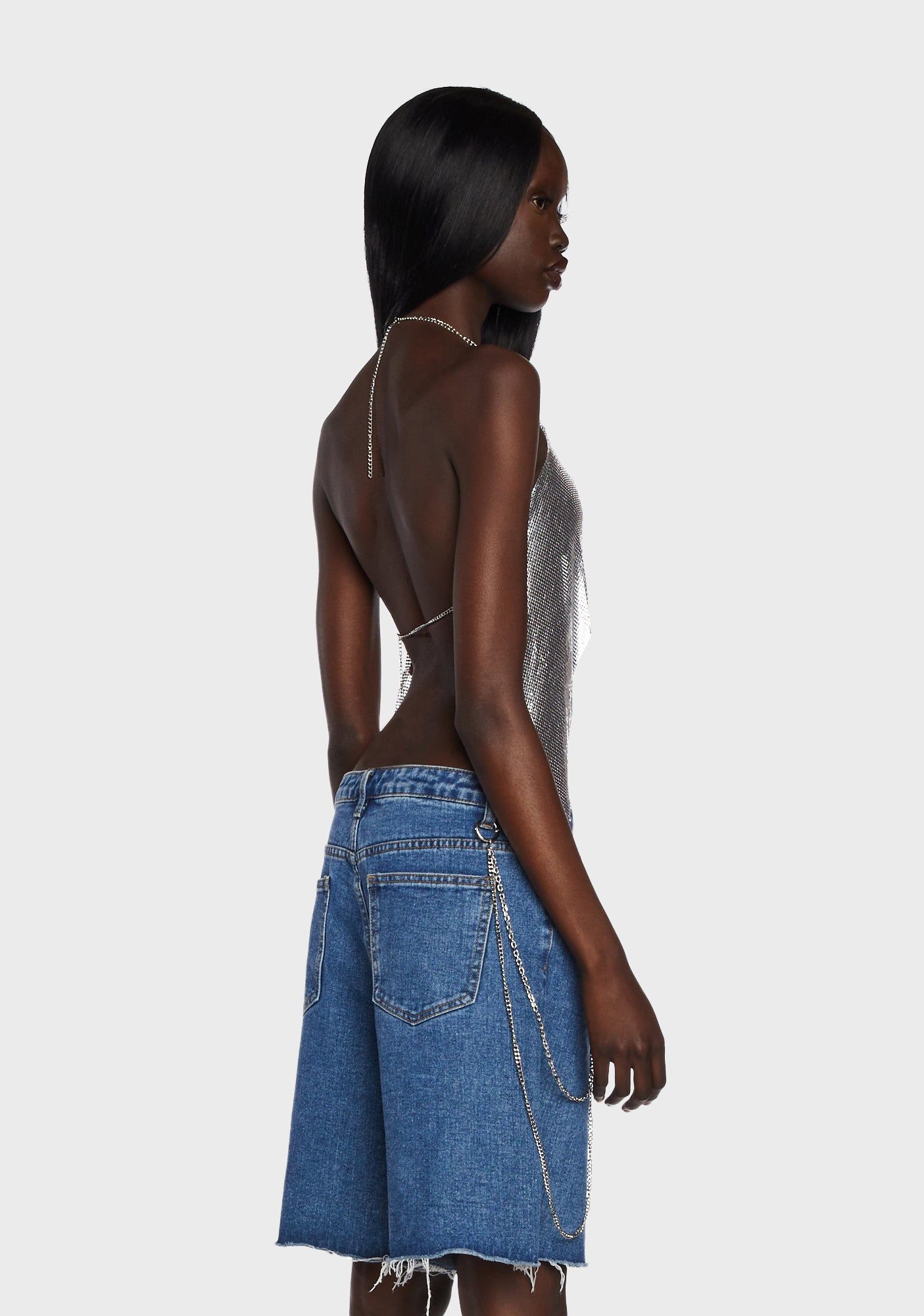 Celia Chainmail Open Back Bralette sold by Dolls Kill product image thumbnail 4