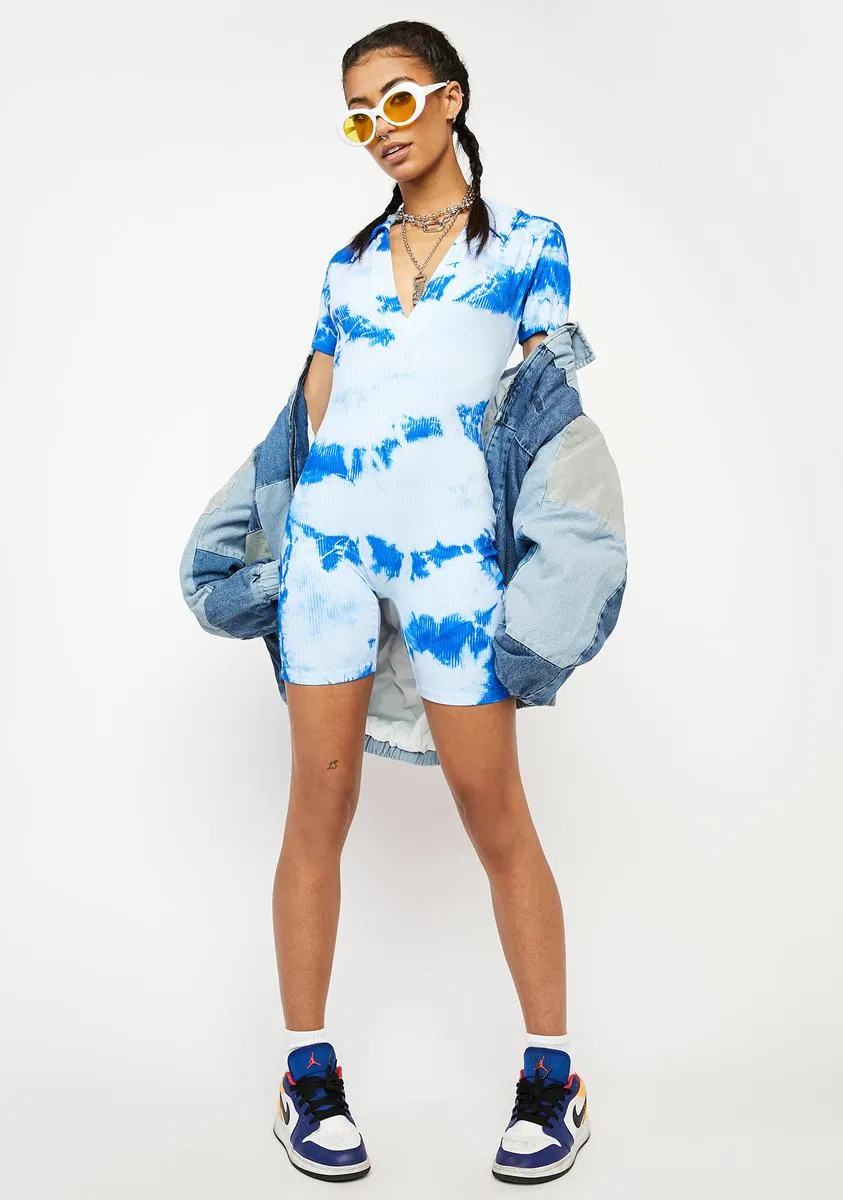 Polo Tie Dye Romper sold by Dolls Kill product image thumbnail 3
