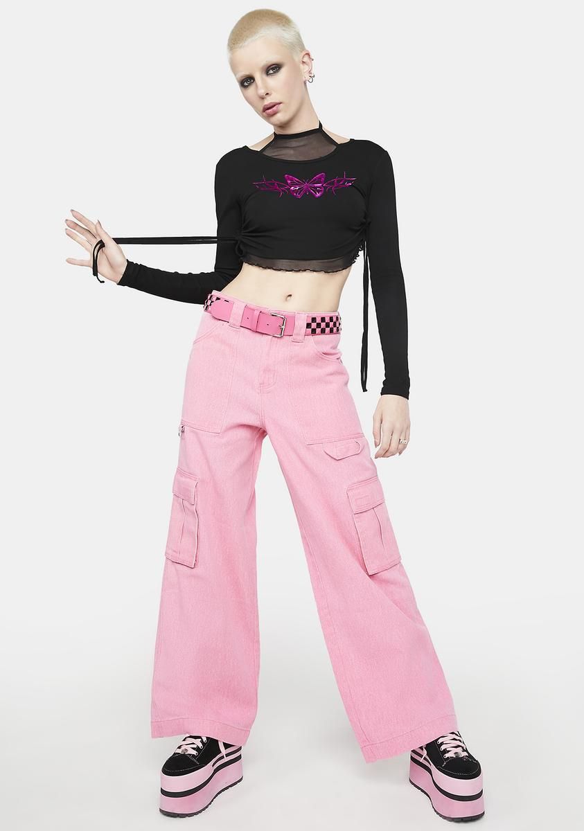 Trust My Instinct Graphic Crop Top sold by Dolls Kill product image thumbnail 4