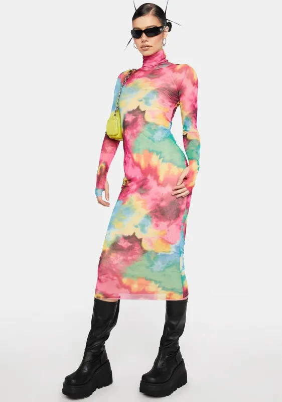 Shailene Mesh Midi Dress made by AFRM