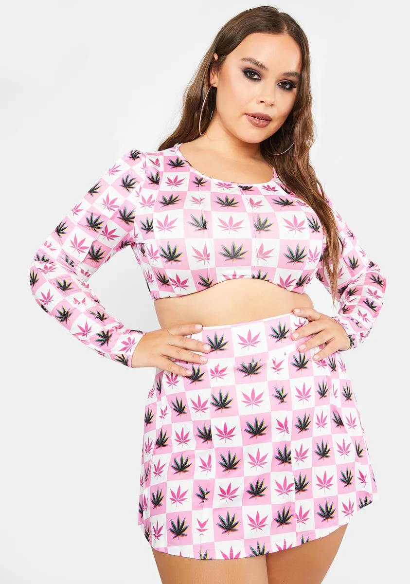 Plus Higher Games Checkered Skirt Set sold by Dolls Kill