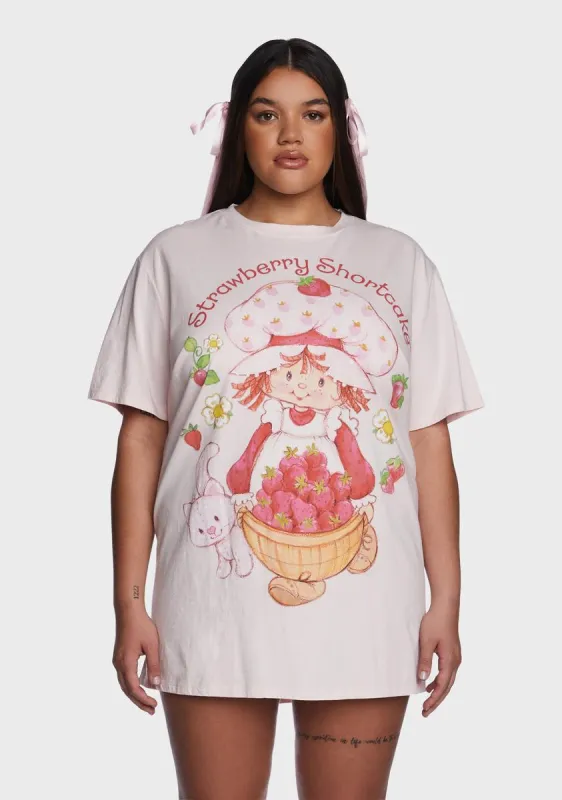 Plus Life Is Delicious Oversized Tee sold by Dolls Kill