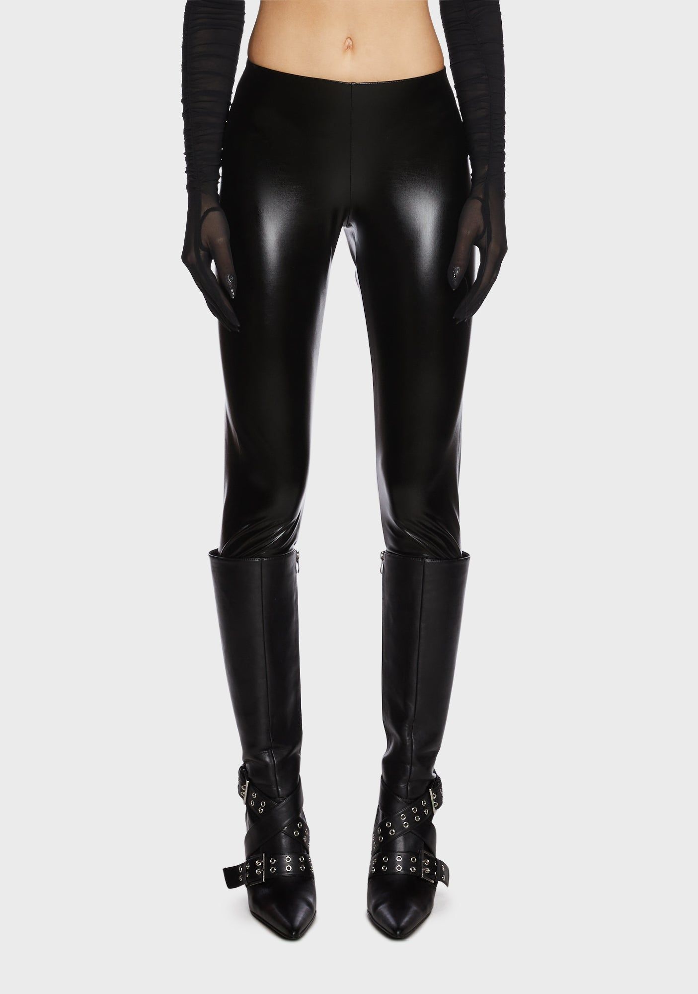 Darkwave Vision Vinyl Leggings sold by Dolls Kill