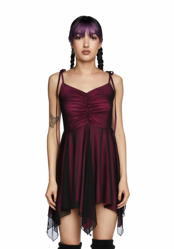 Keep Shining Mini Dress - Hot Pink sold by Dolls Kill