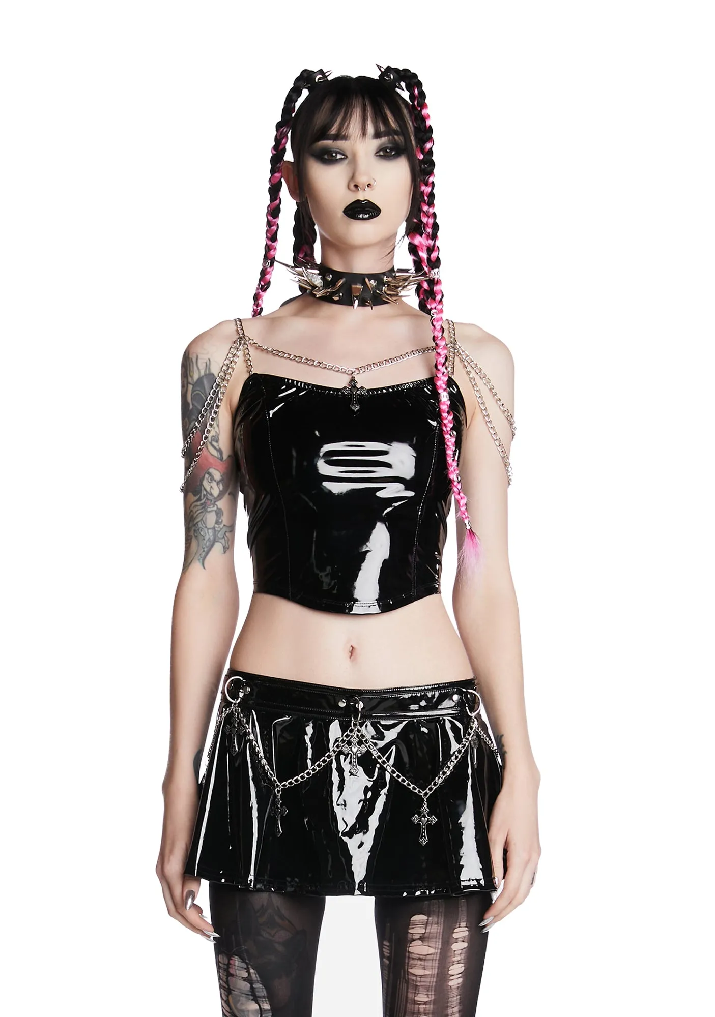 Sinfully Sacred Corset Top sold by Dolls Kill