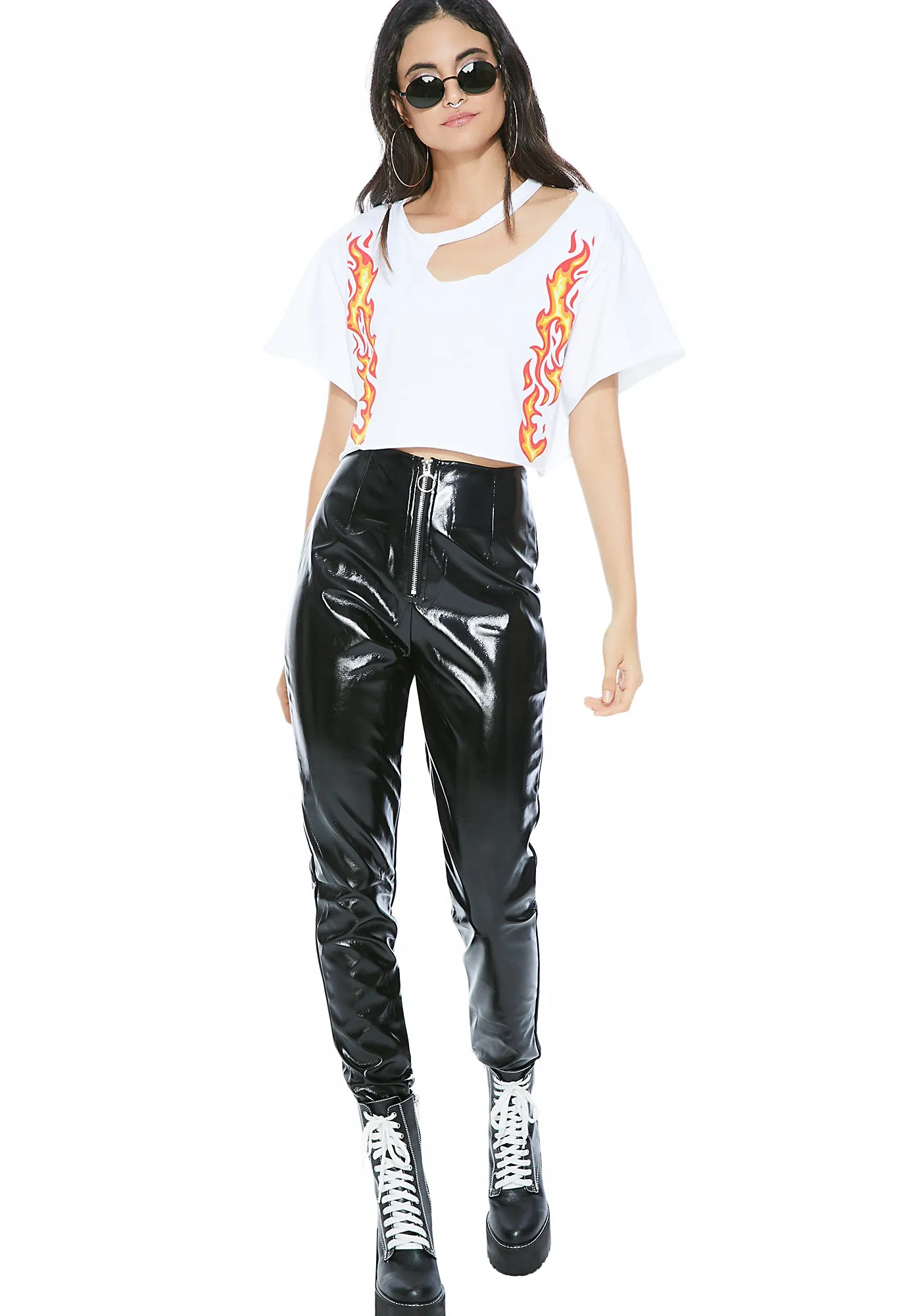 Fired Up Graphic Tee sold by Dolls Kill product image thumbnail 4