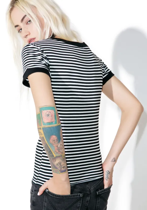 Down And Out Tee sold by Dolls Kill