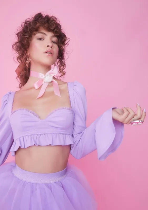 Enchanting Dreams Bustier Top sold by Dolls Kill