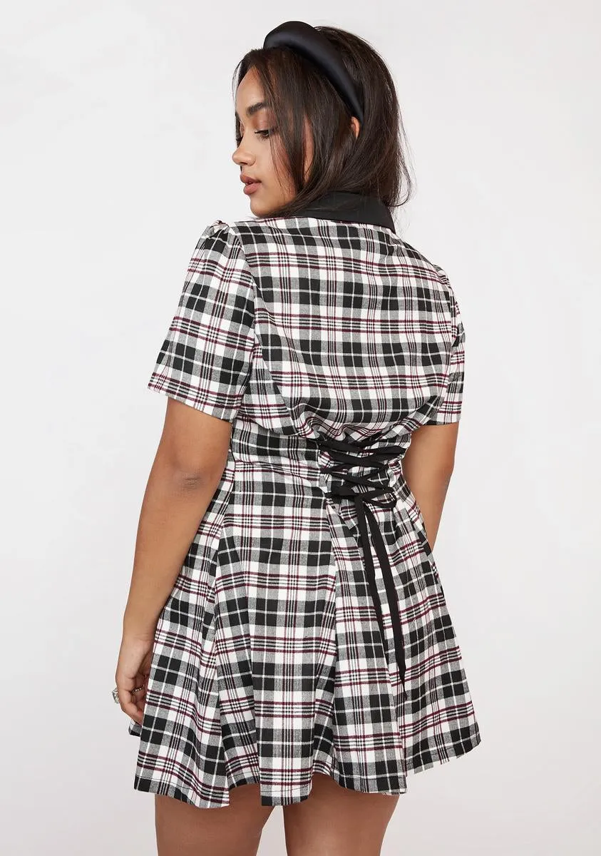 Plus Wine You Don't Exist Plaid Dress sold by Dolls Kill product image thumbnail 4