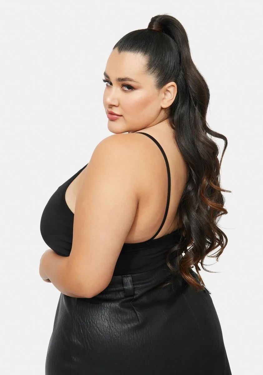 You're Fashionably Late Strappy Crop Tank sold by Dolls Kill product image thumbnail 4