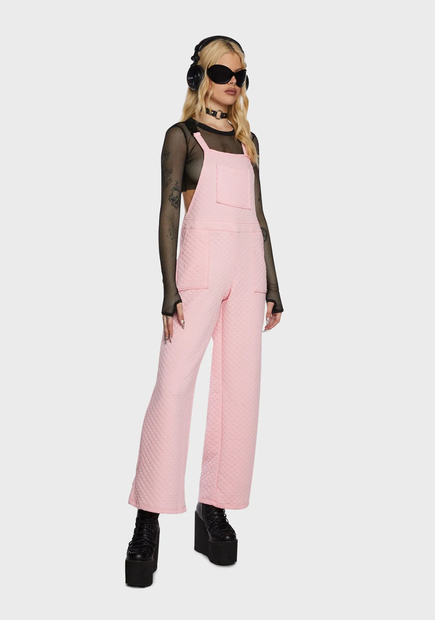 Total County Diva Quilted Overalls sold by Dolls Kill product image thumbnail 4