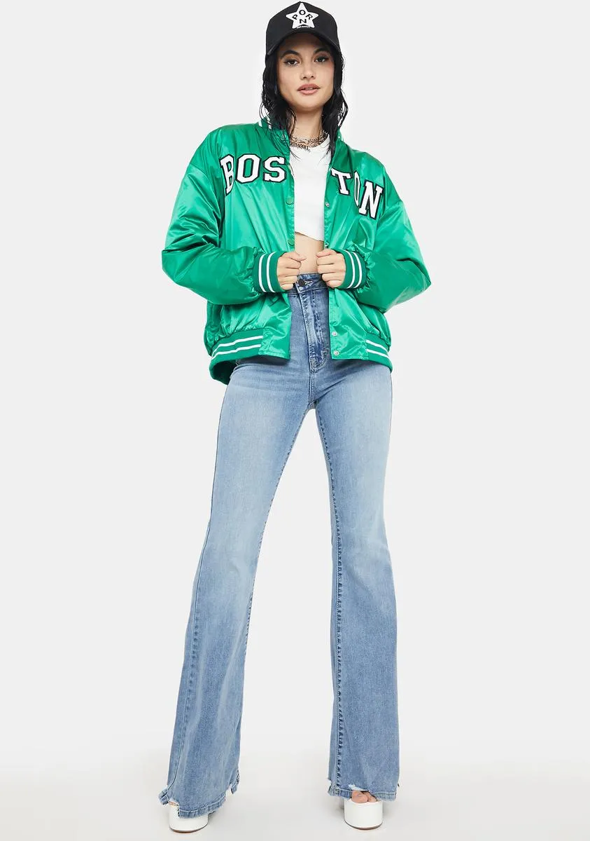 Boston Baseball Jacket sold by Dolls Kill product image thumbnail 3