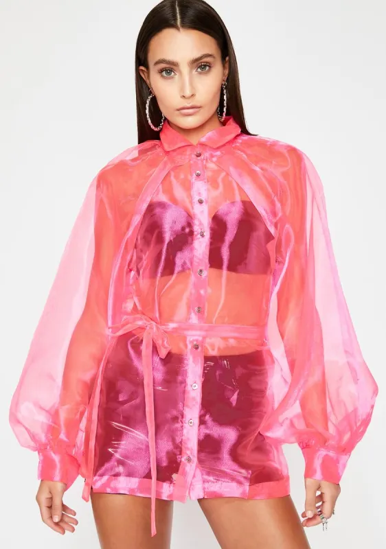 Mainstream Montage Organza Blouse sold by Dolls Kill