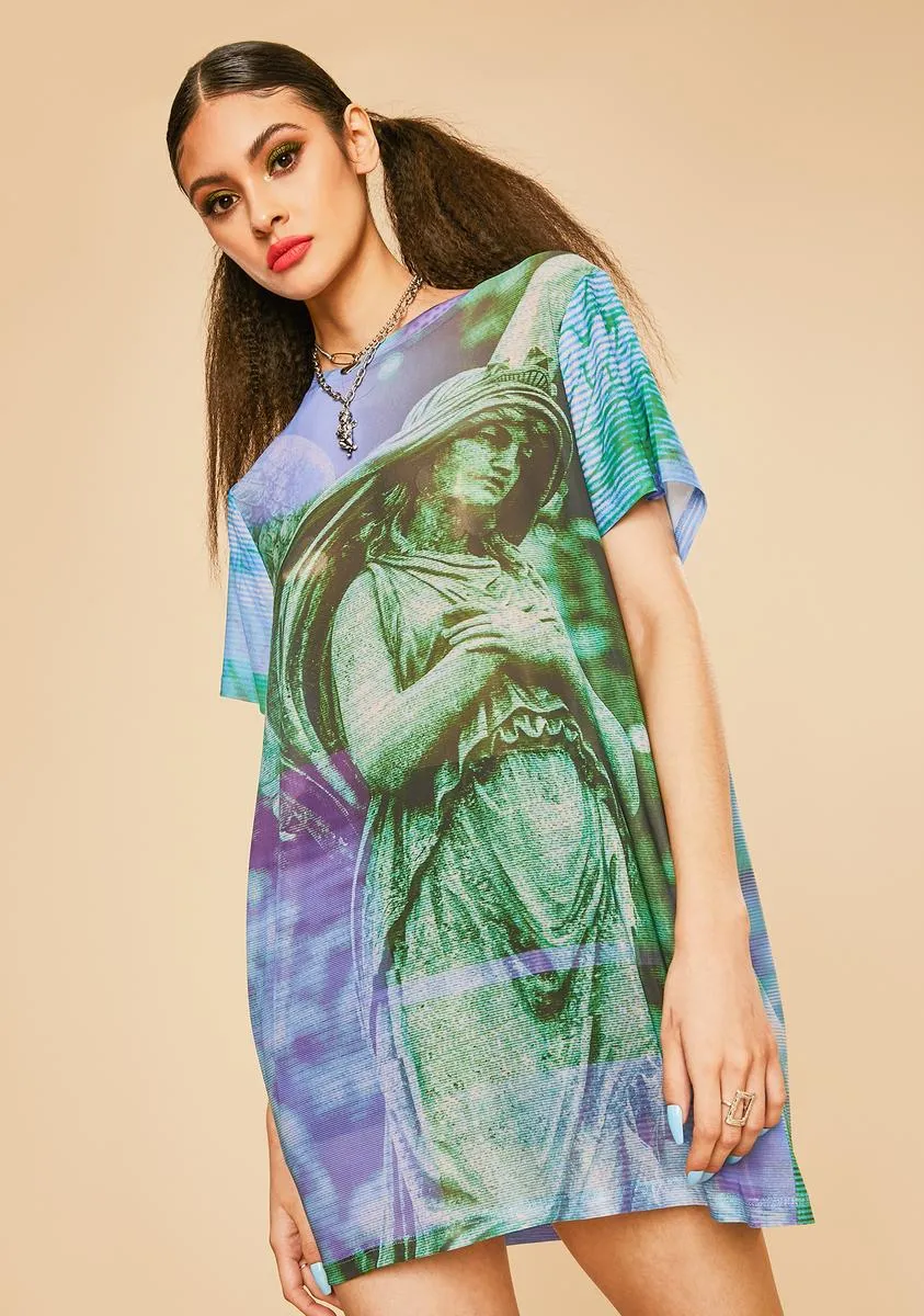 Digital Saga Mesh Graphic Tee sold by Dolls Kill product image thumbnail 2