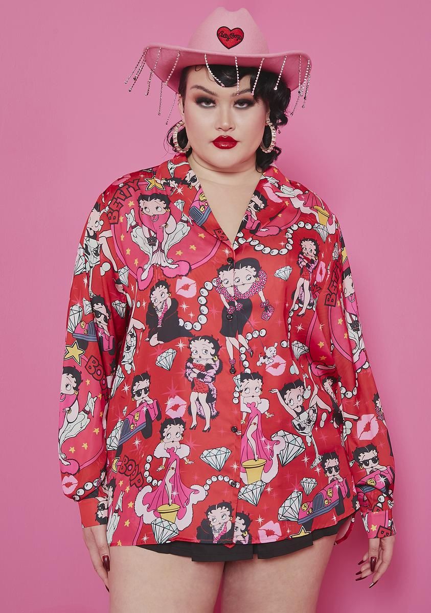 Plus Lover Catch A Kitten Shirt Dress sold by Dolls Kill