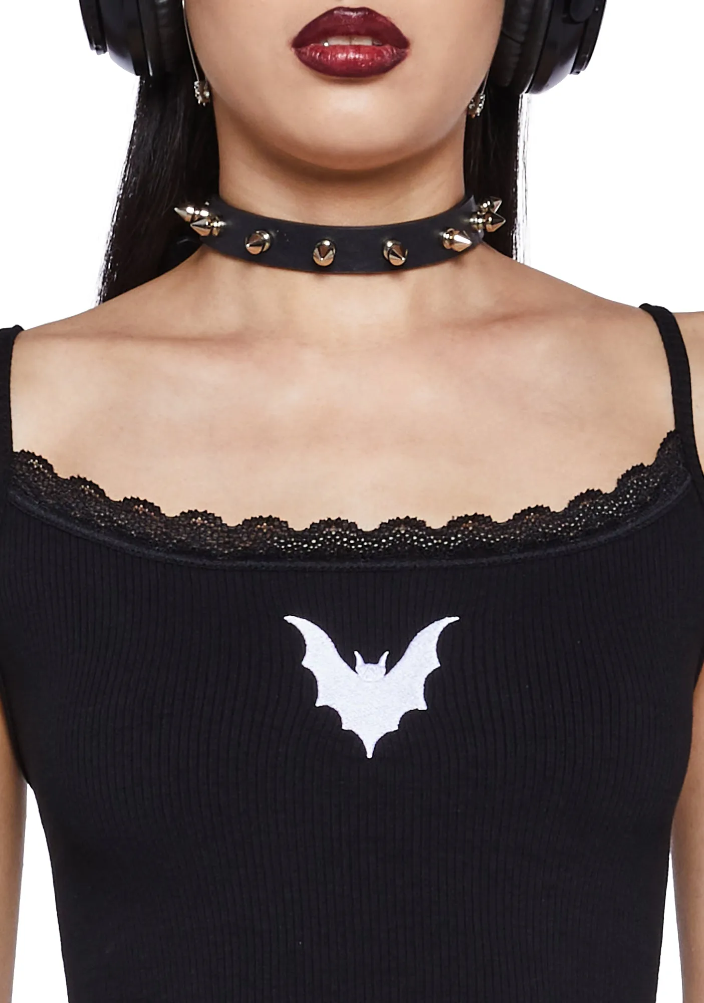 Reckless Type Cami Tank - Black sold by Dolls Kill product image thumbnail 2