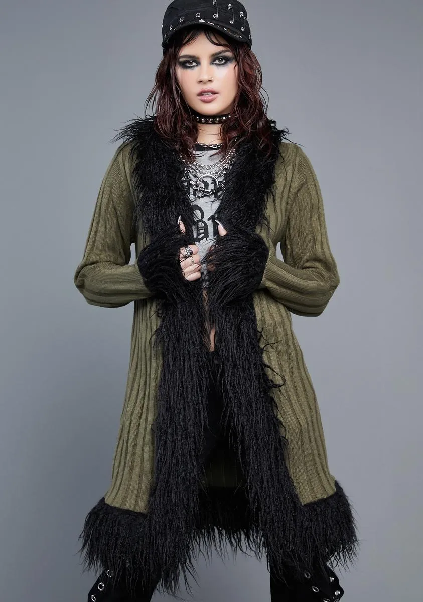 Rain Forever Knit Cardigan sold by Dolls Kill