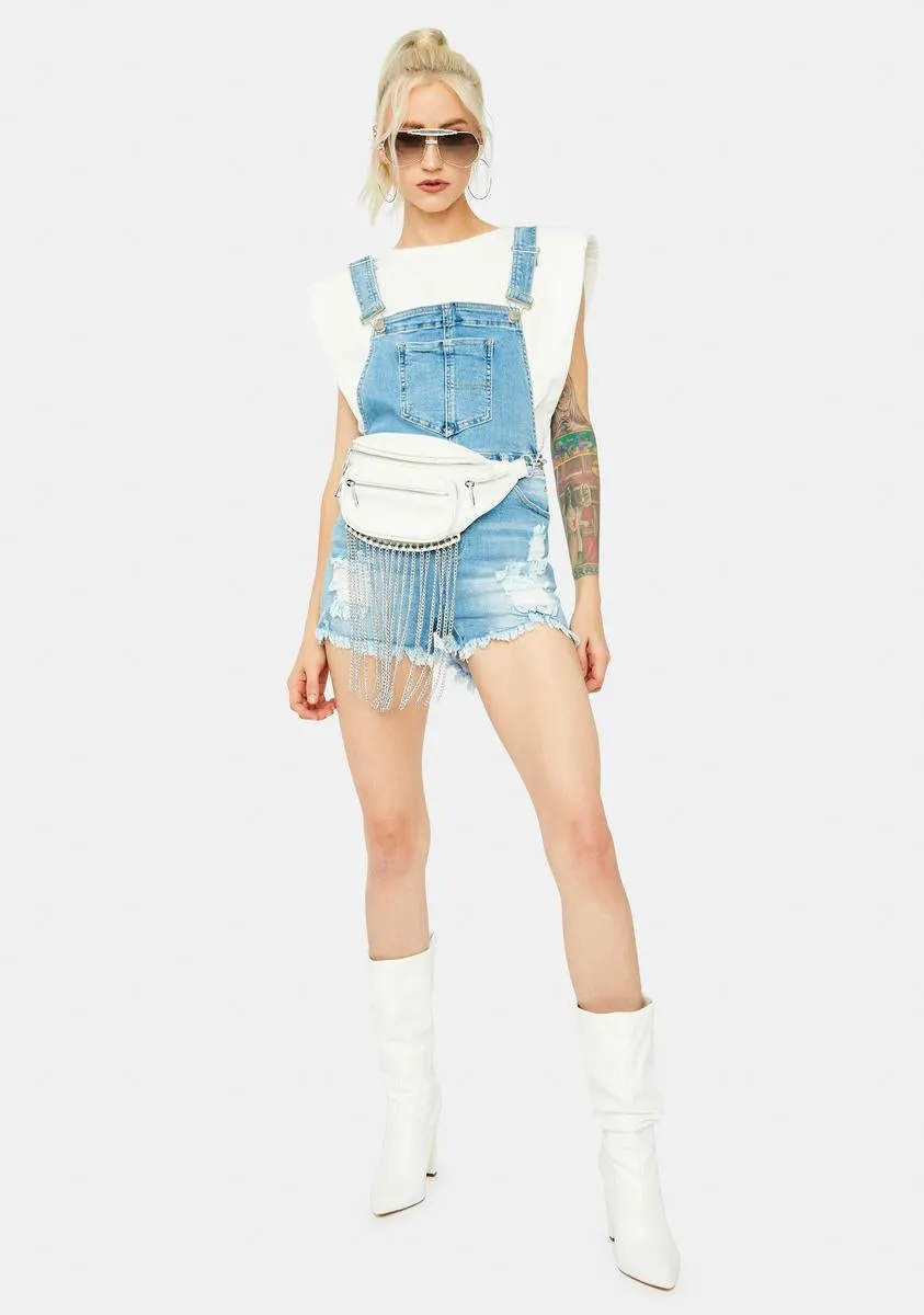 True Counter Culture Distressed Denim Short Overalls sold by Dolls Kill product image thumbnail 3