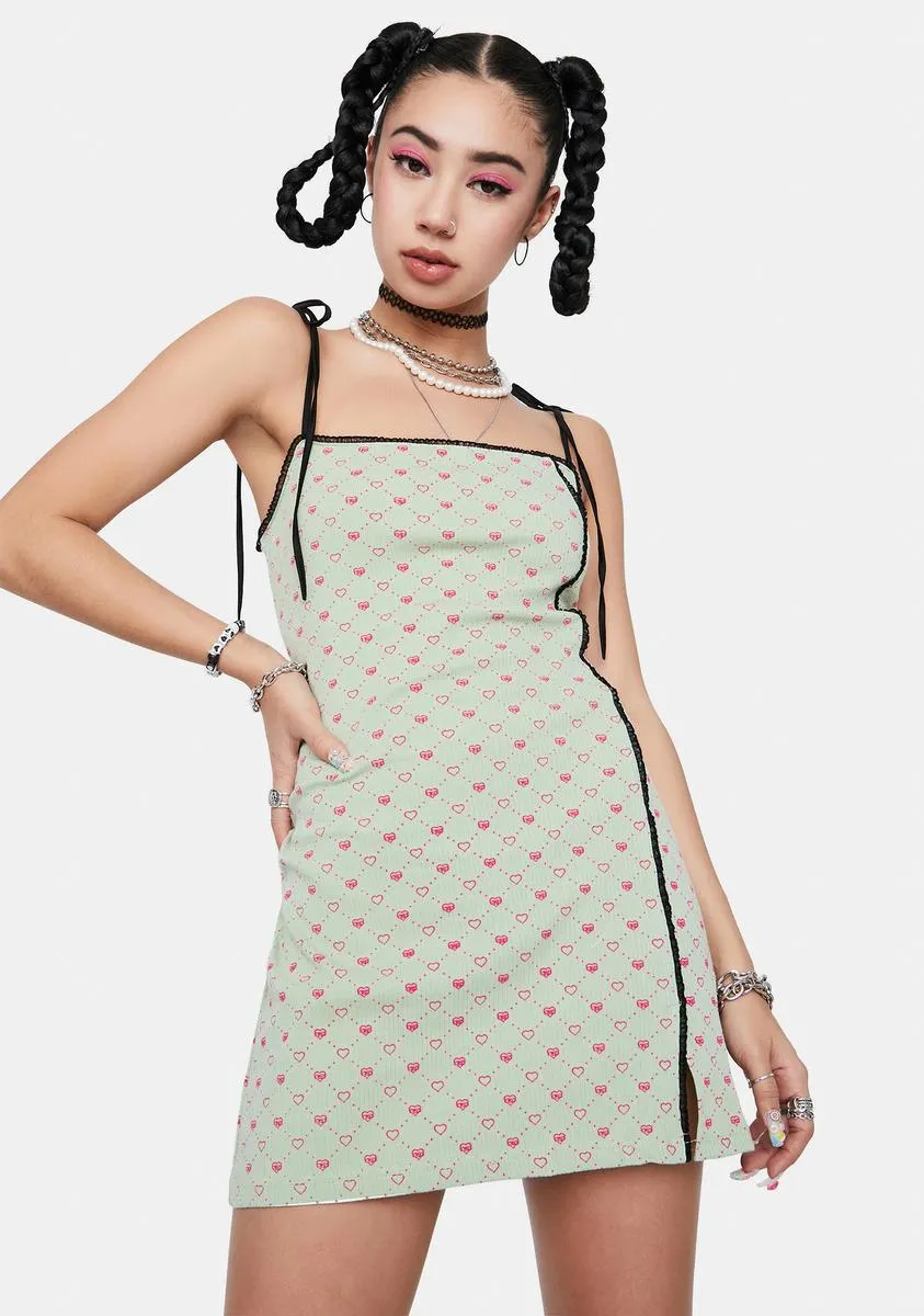 XO Green Dress sold by Dolls Kill