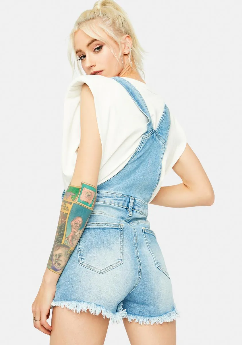 True Counter Culture Distressed Denim Short Overalls sold by Dolls Kill product image thumbnail 4