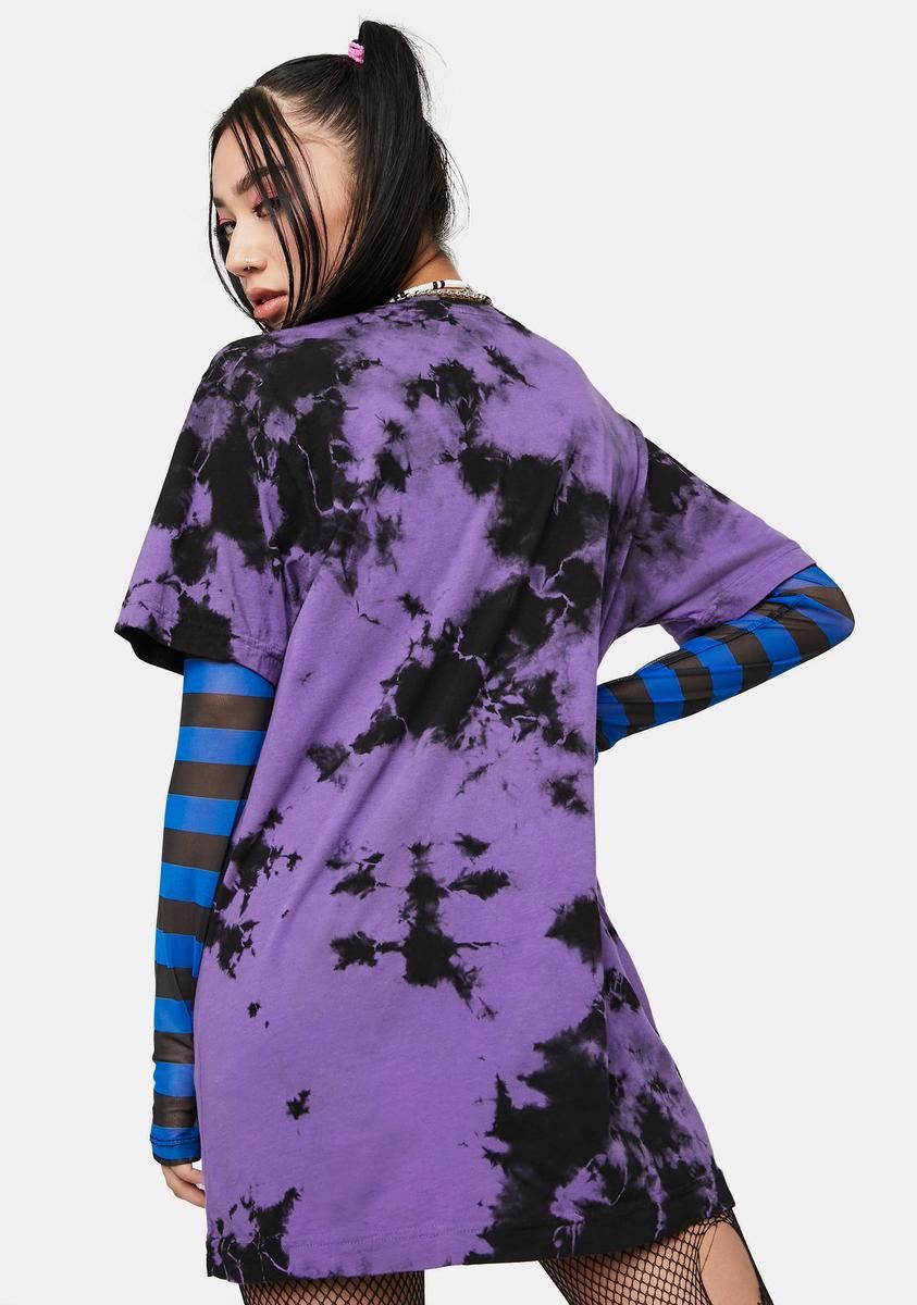 Heartbreaker Tie Dye Graphic Tee sold by Dolls Kill product image thumbnail 4