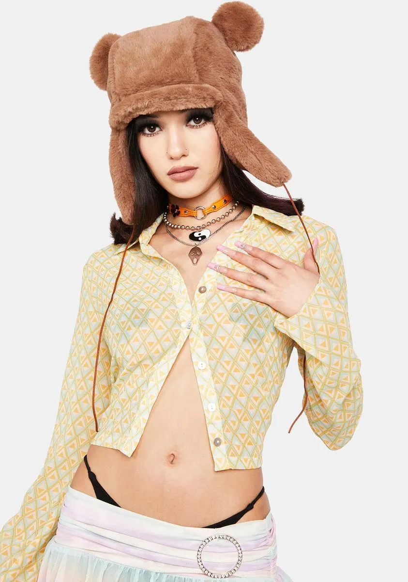 You're Unpredictable Button Up Shirt sold by Dolls Kill
