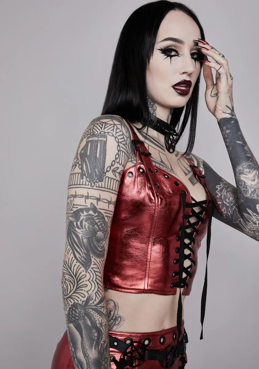 Blood Moon Rising Bustier Top sold by Dolls Kill product image thumbnail 2