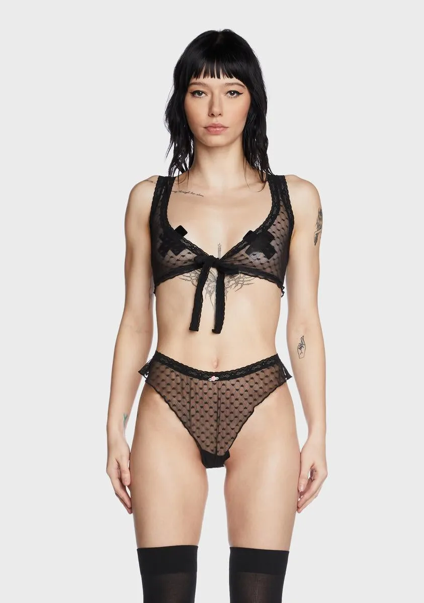 Heartless Mesh Bralette sold by Dolls Kill