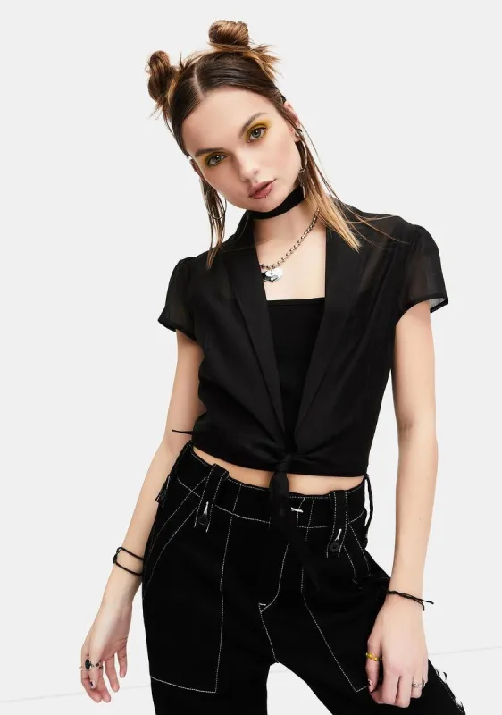 Find My Inspiration Front Tie Top Set sold by Dolls Kill
