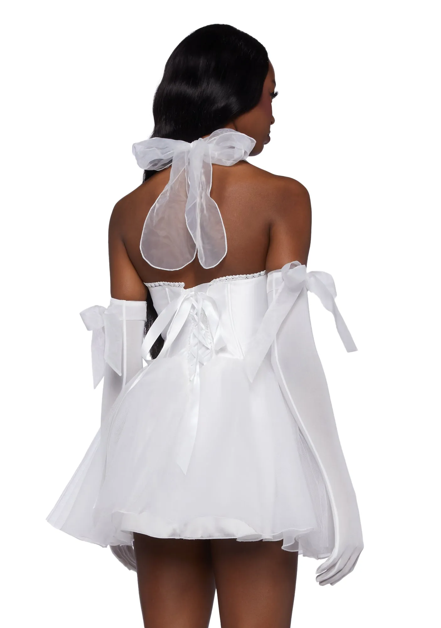 Dream Of You Mini Dress- White sold by Dolls Kill product image thumbnail 4