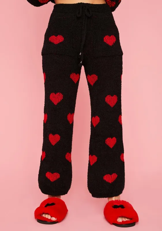 Skippin' Heartbeats Knit Lounge Pants sold by Dolls Kill