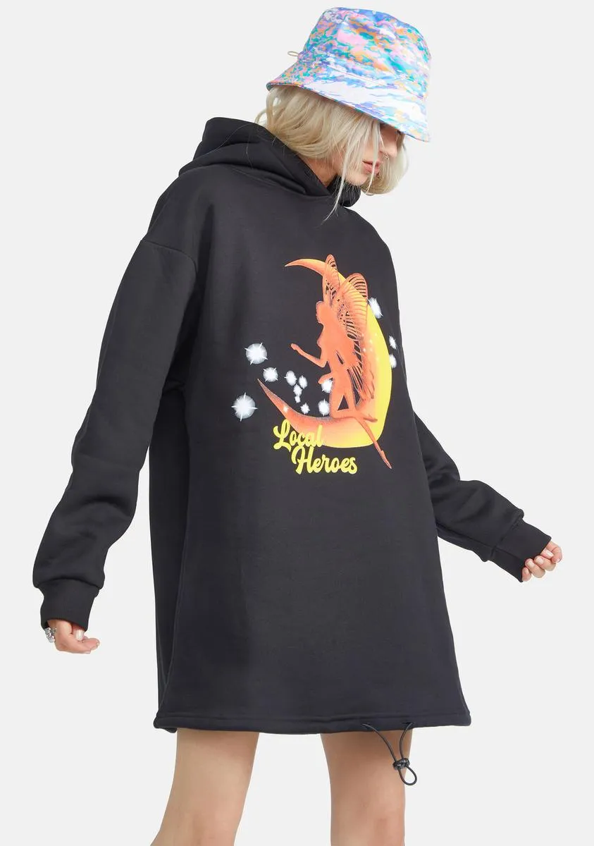 Magic Hell Off Hoodie Dress sold by Dolls Kill product image thumbnail 2
