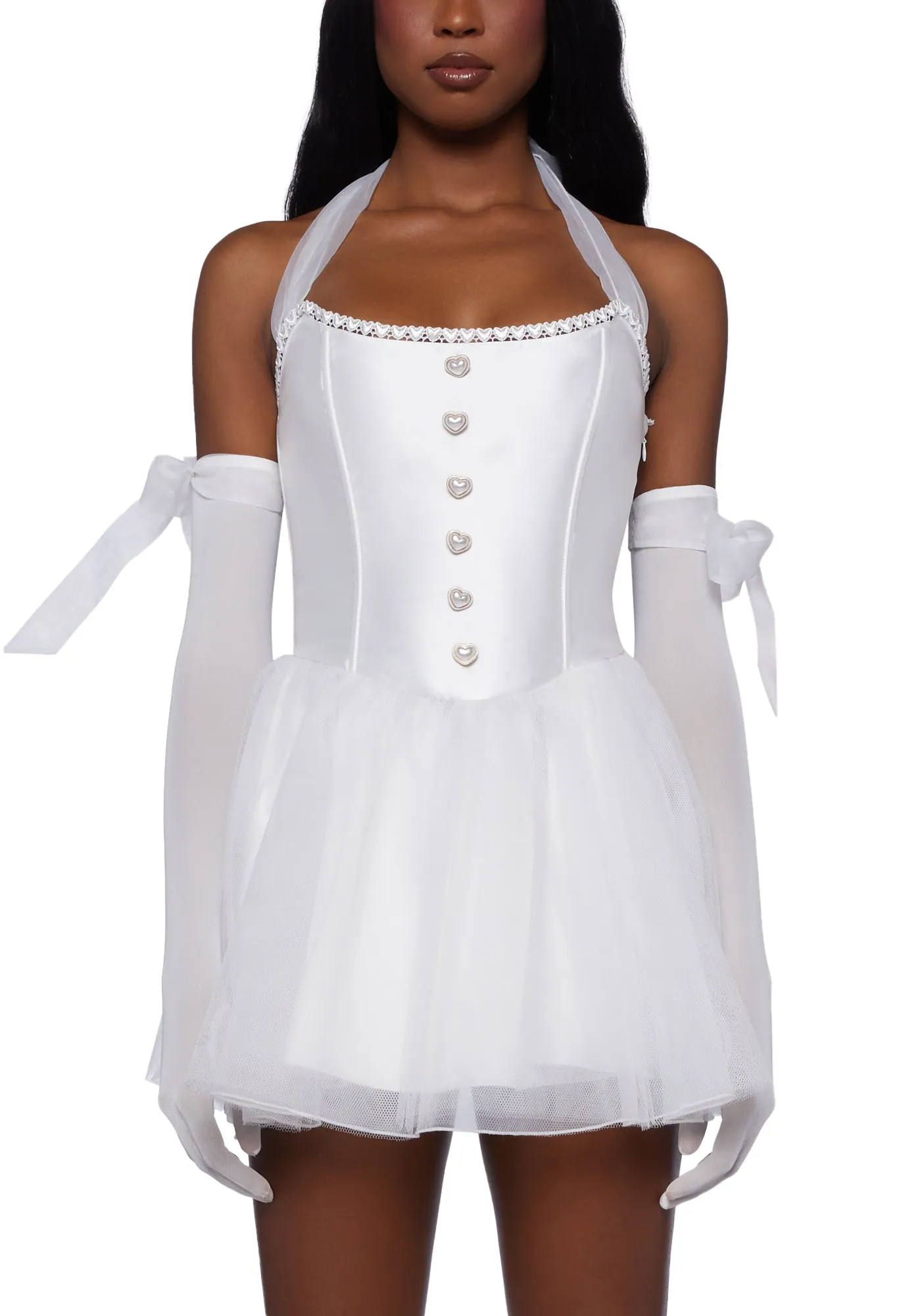 Dream Of You Mini Dress- White sold by Dolls Kill product image thumbnail 5